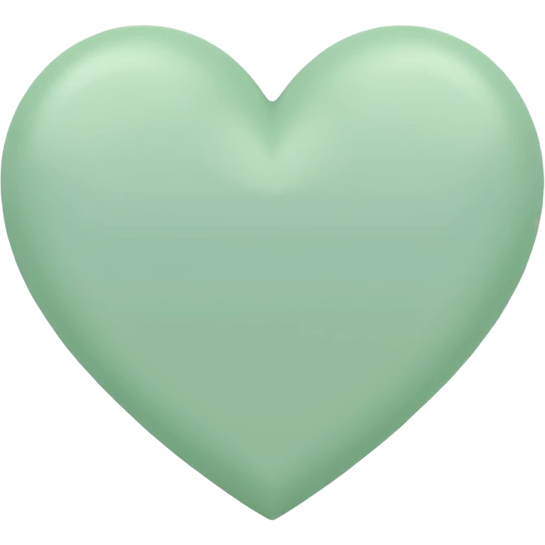 pastel green heart  emoji