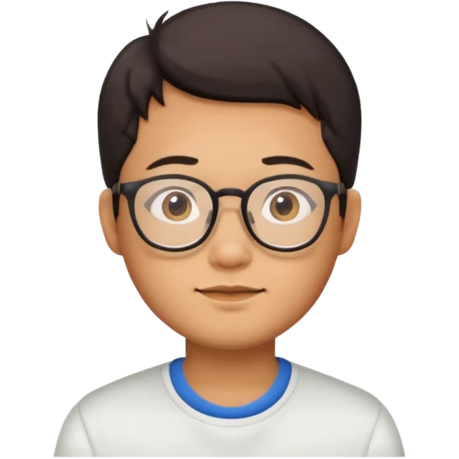 Chinese guy with glasses emoji