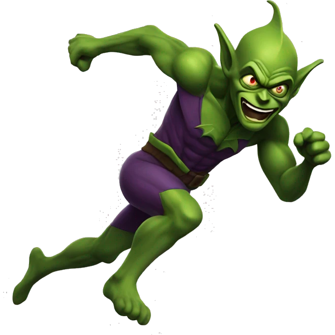 green goblin running emoji
