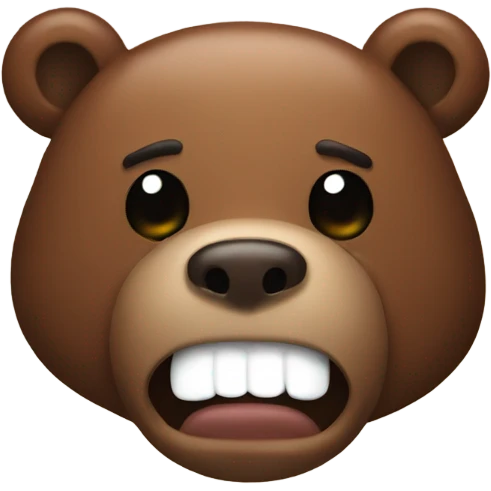 Poop bear emoji