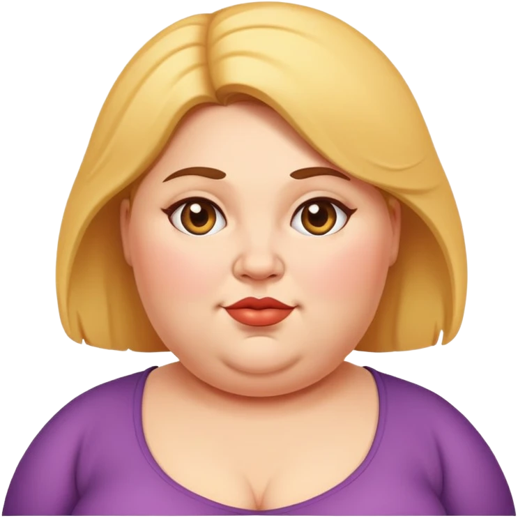Fat woman  emoji