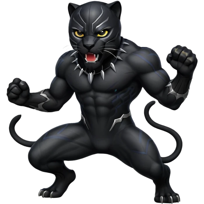 Black panther roar emoji emoji