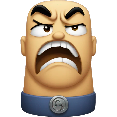 Angry and kiss emoji