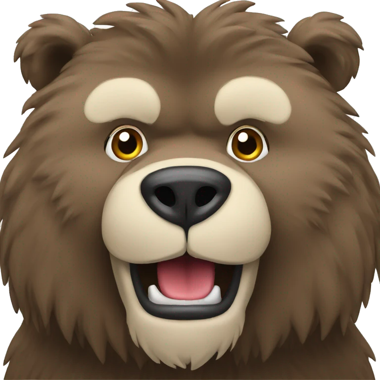 Grizzli with grille emoji