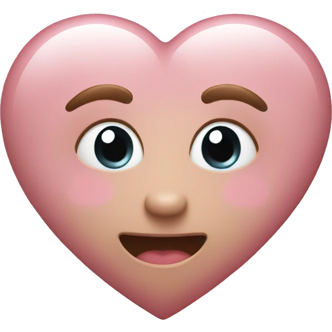 Light pink heart emoji