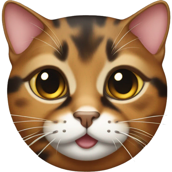 fat tabby tortoiseshell cat emoji