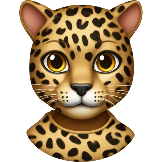 Leopard sweatshirt wearing cat  emoji