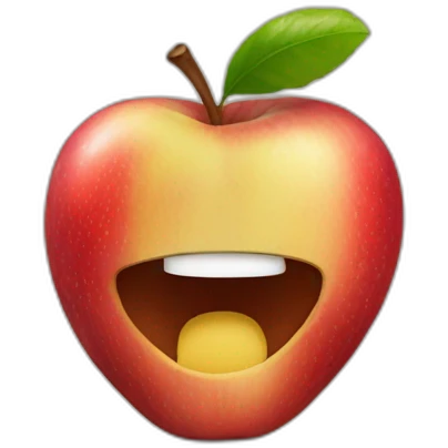 Manzana y pega emoji