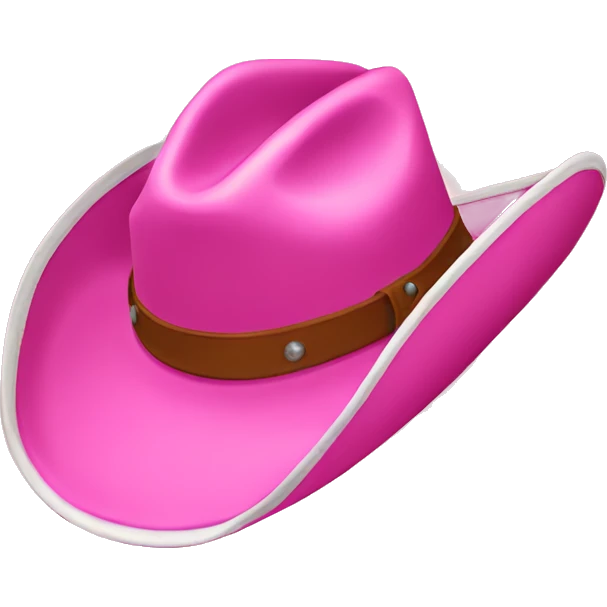 pink cowboy hat  emoji