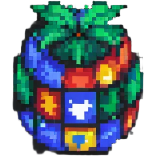Coursera logo in pixel art style emoji