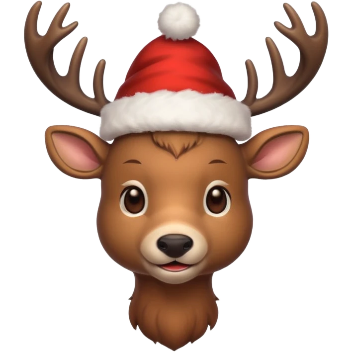 a christmas deer emoji