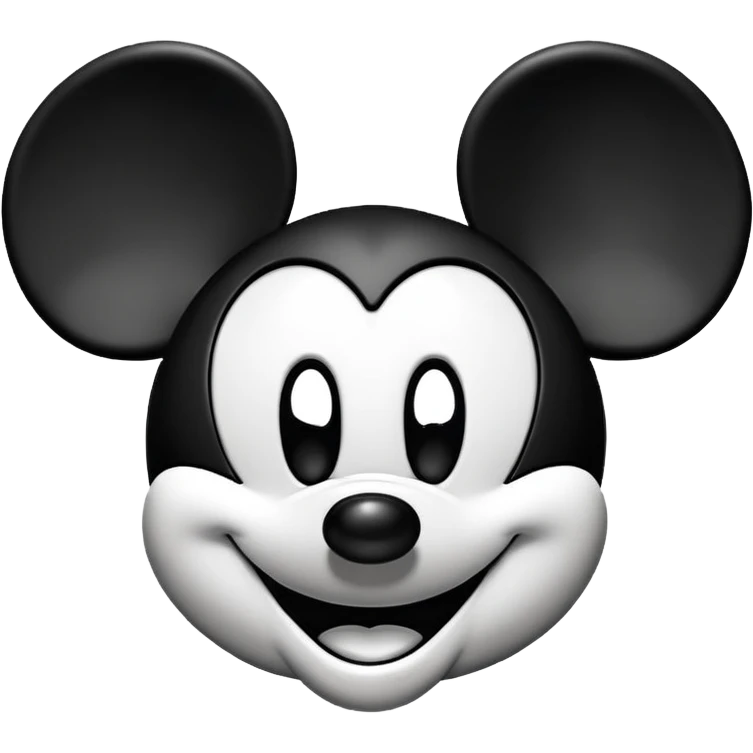 Mickey Mouse face emoji