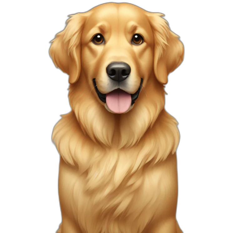Perro golden retriever emoji
