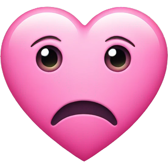 Pink Heart with tears in it’s eyes  emoji