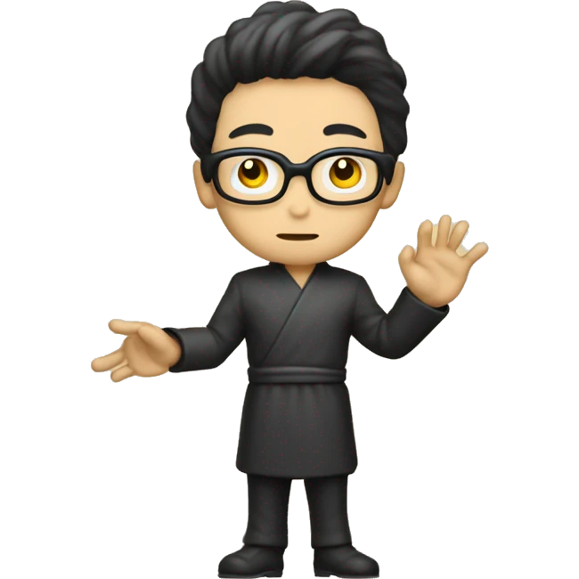 Gojo satoru with hand domain expansion sign  emoji