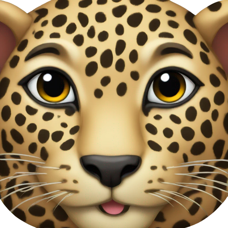 Leopard heart emoji
