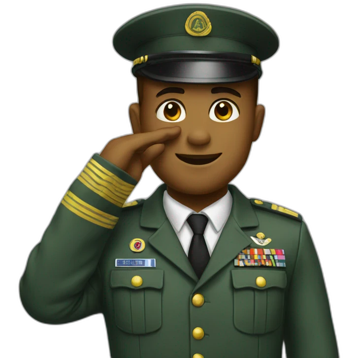 a salute emoji