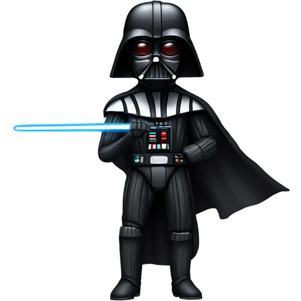 Darth Vader with a saber staff emoji