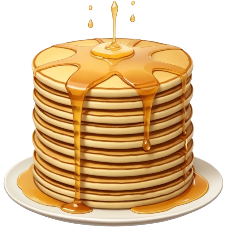 A waterfall made up of pancakes  emoji