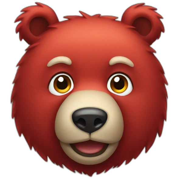 RED BEAR emoji