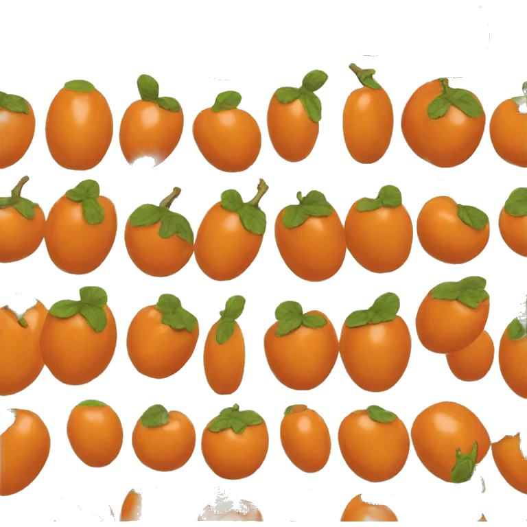 persimmon emoji