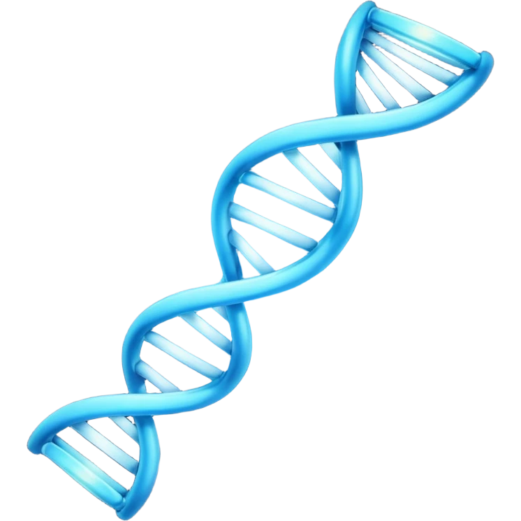 simple emoji of a DNA strand emoji