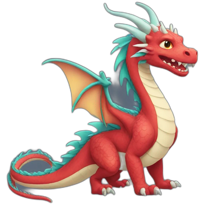 Dragon qui vole emoji