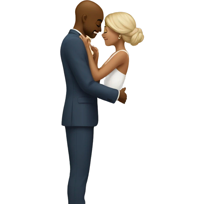 intimate wedding moment outdoors emoji
