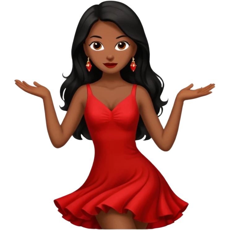 tango dancing woman emoji profile photo emoji