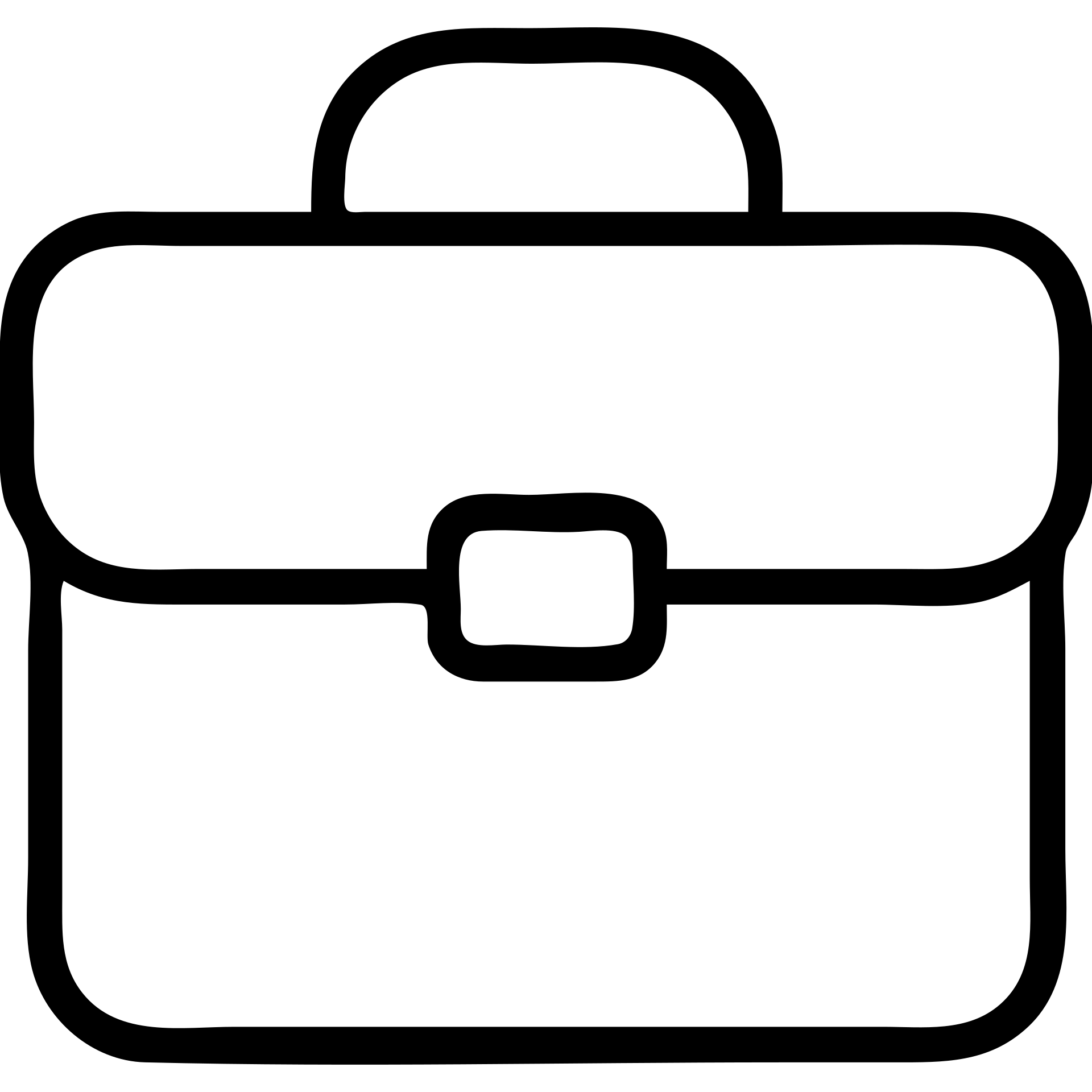 outlined briefcase icon emoji