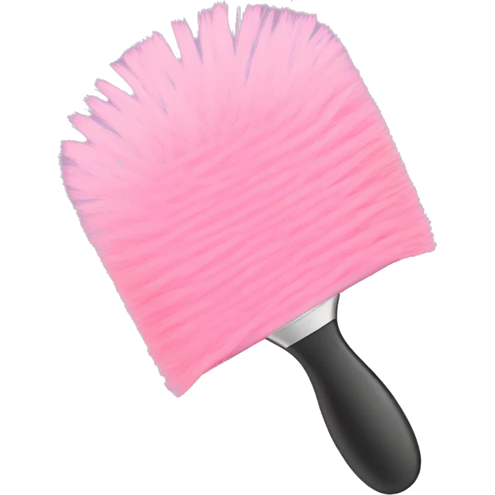 light pink hairbrush emoji