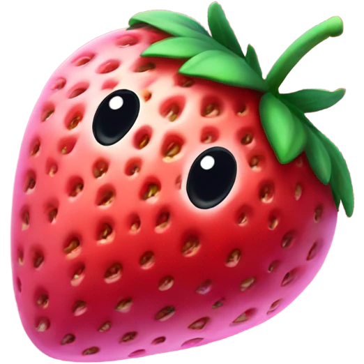 Strawberry Saturn emoji