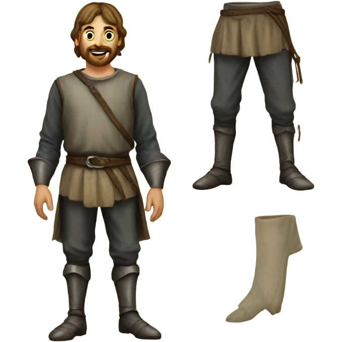 iron leg pants medieval emoji