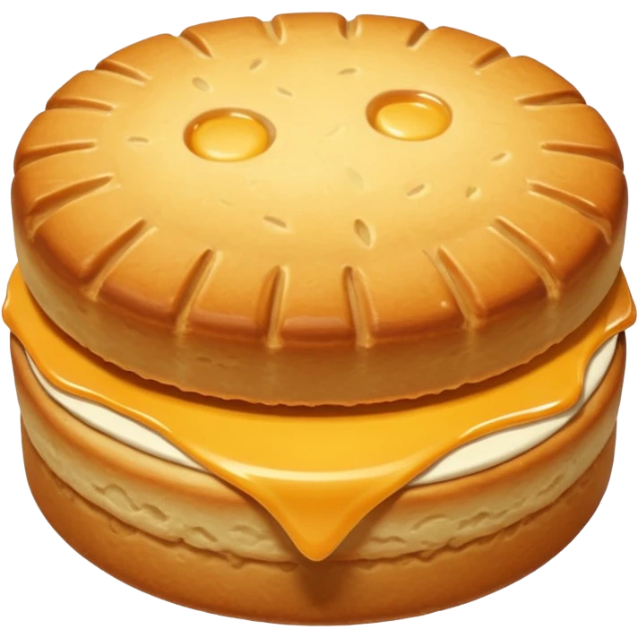 Biscuit simple, sans visage  emoji