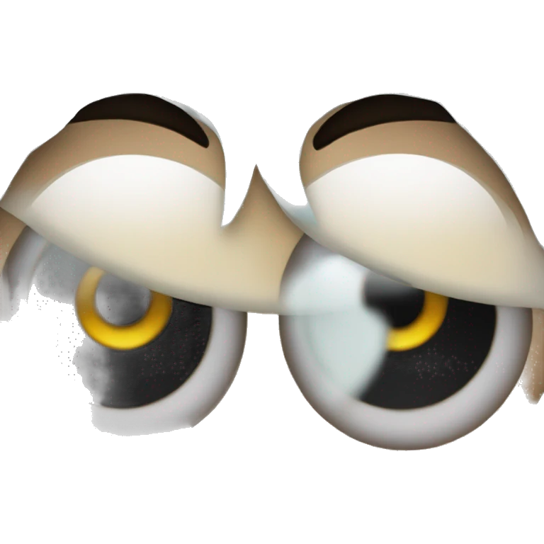 Eyeballs emoji with typhoon emoji as pupils emoji