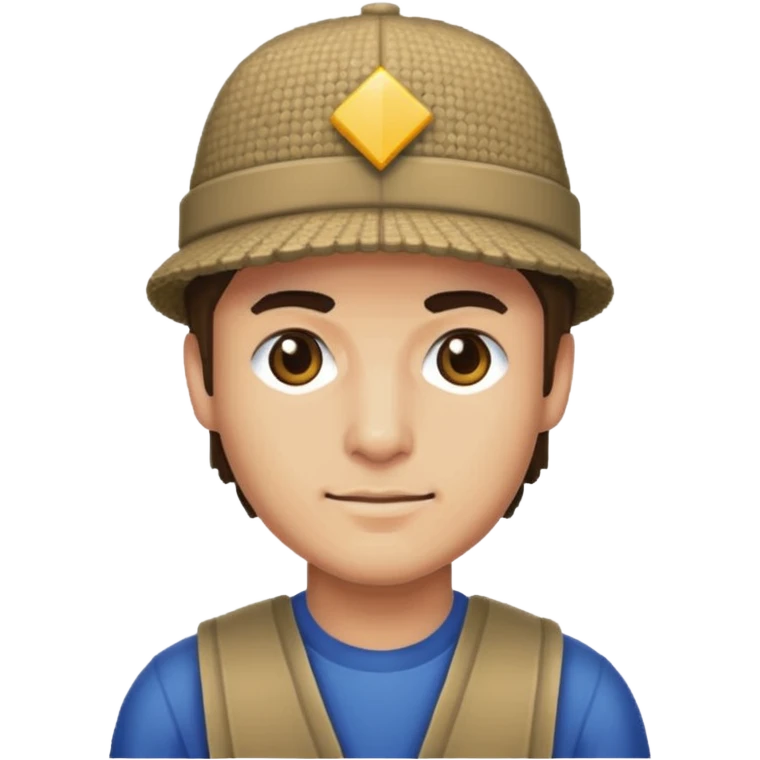 Man Head pixel art in 8bits emoji