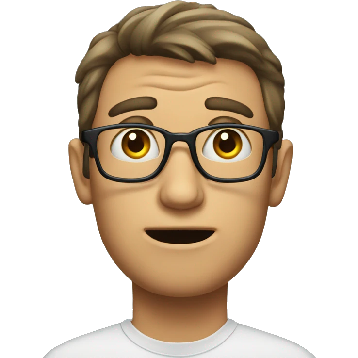 A guy looking confused pointing at himself  emoji