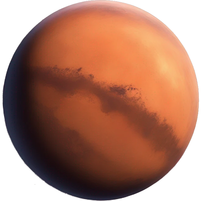 mars planet emoji