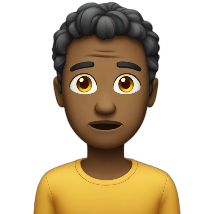 unhappy emoji