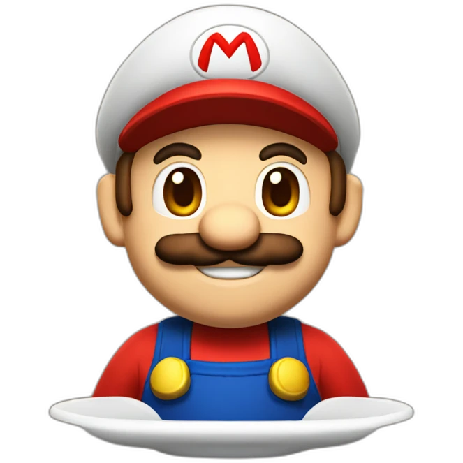 Mario qui boit du café emoji