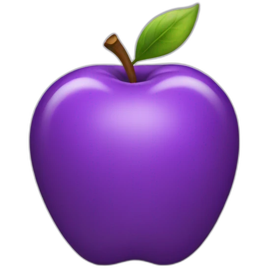 purple apple emoji