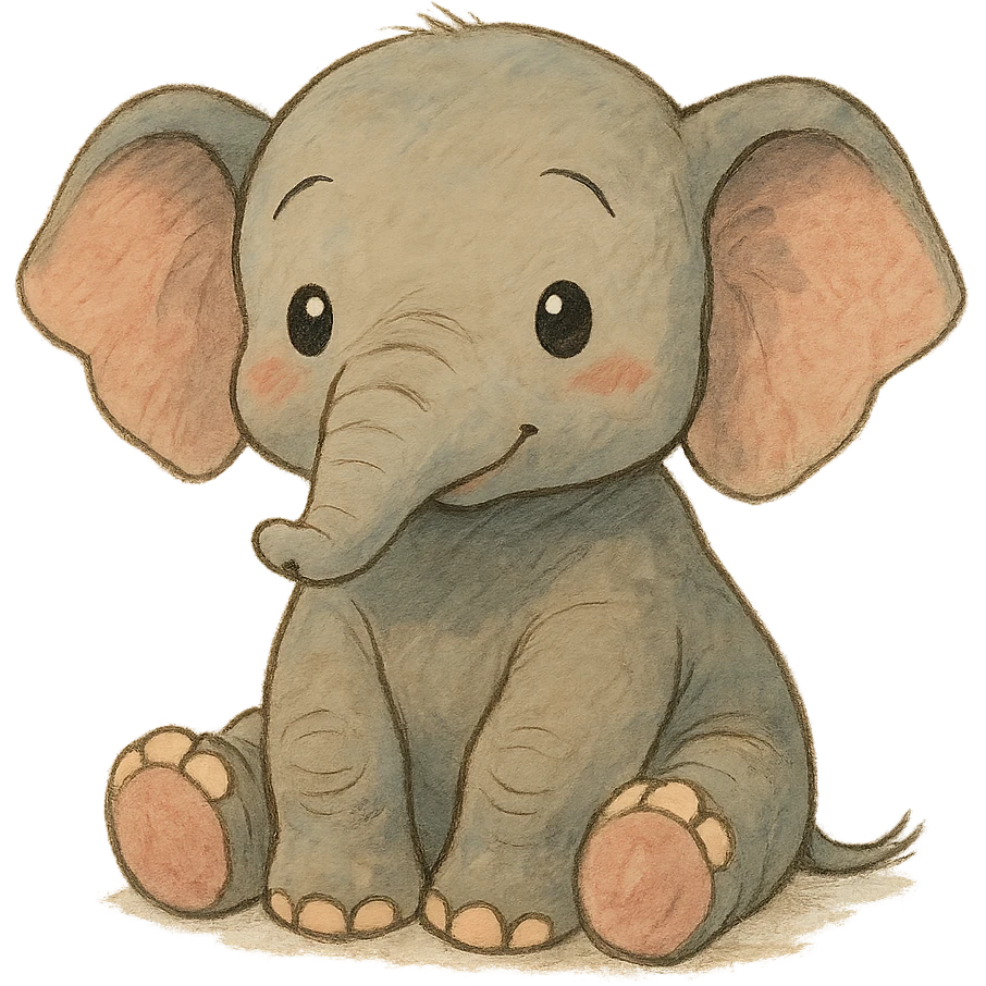 cute baby elephant emoji