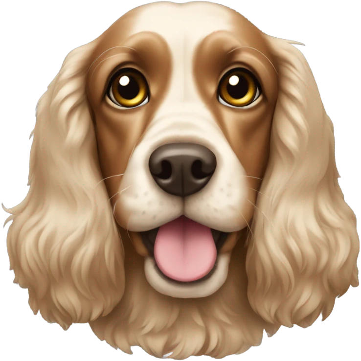 A cocker spaniel emoji