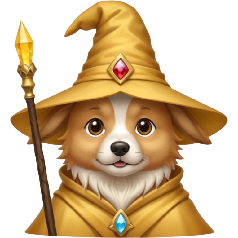 Dog wizard emoji