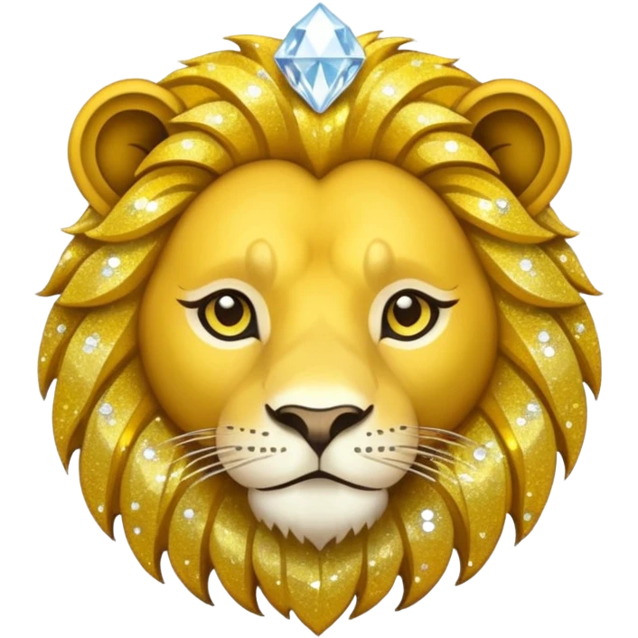 glitter yellow and white pokemon crystal light lion emoji