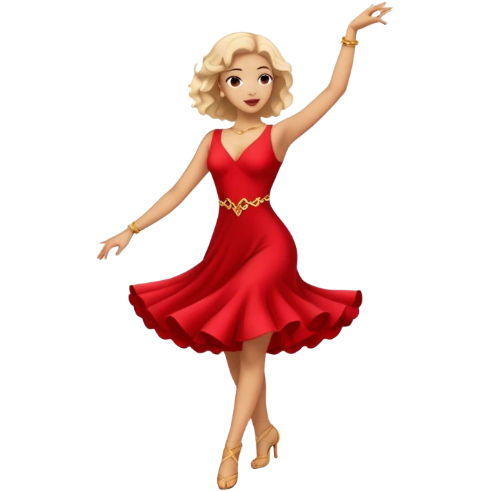 Minie bailando emoji