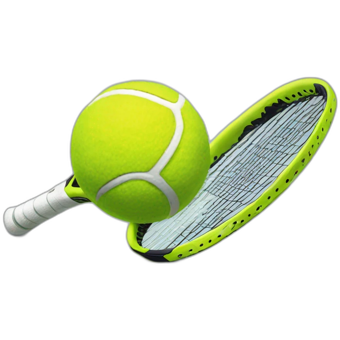 tennis racket with tennis ball emoji