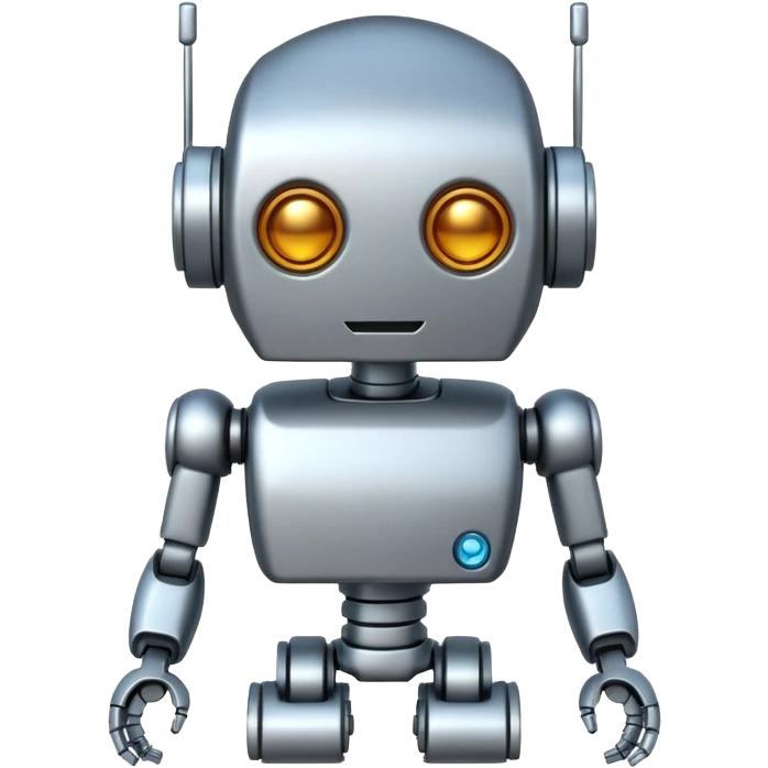 Robot en tres d emoji