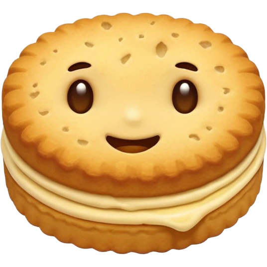 bitten vanilla biscuit emoji