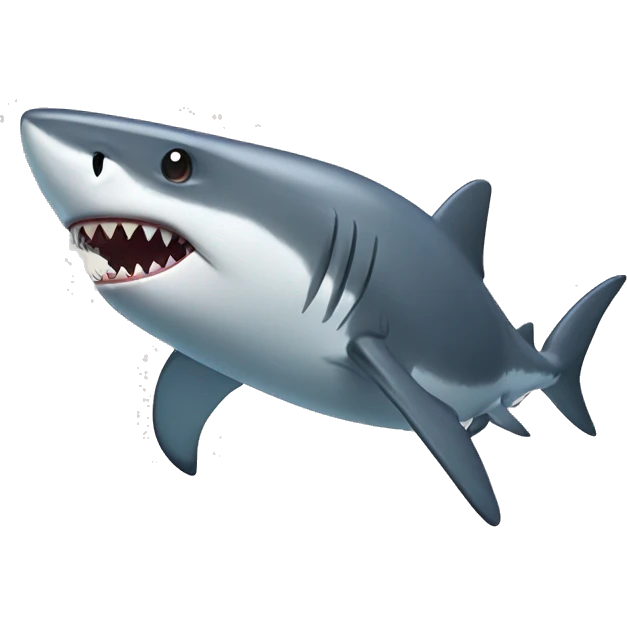 shark with mus emoji